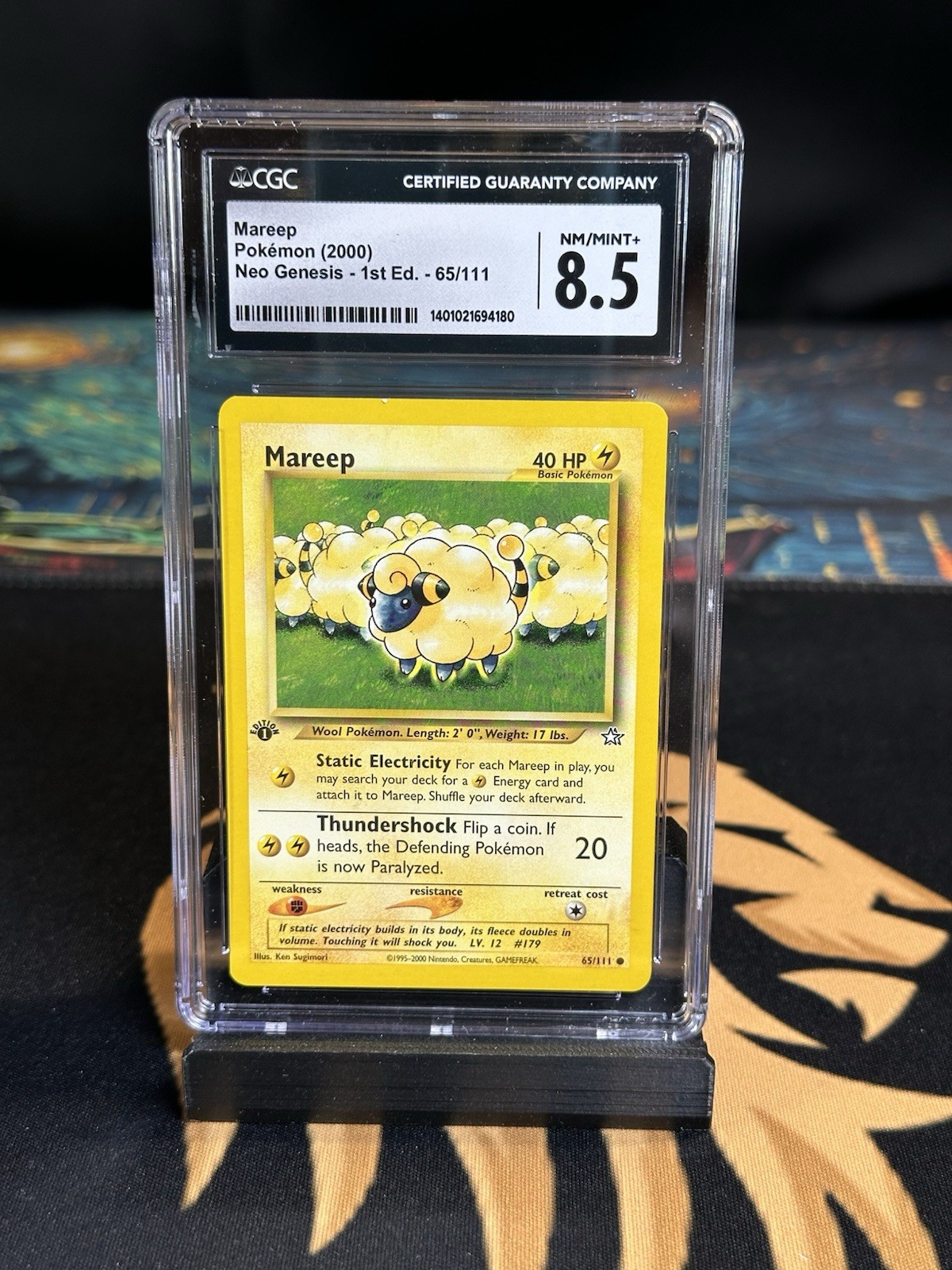 Neo Genesis 65 Mareep 1a Edizione CGC 8.5