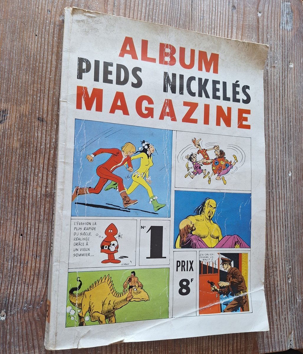1971 Pieds Nickelés Magazine Album N°1 – Pellos Bielsa – French BD Vintage Comic