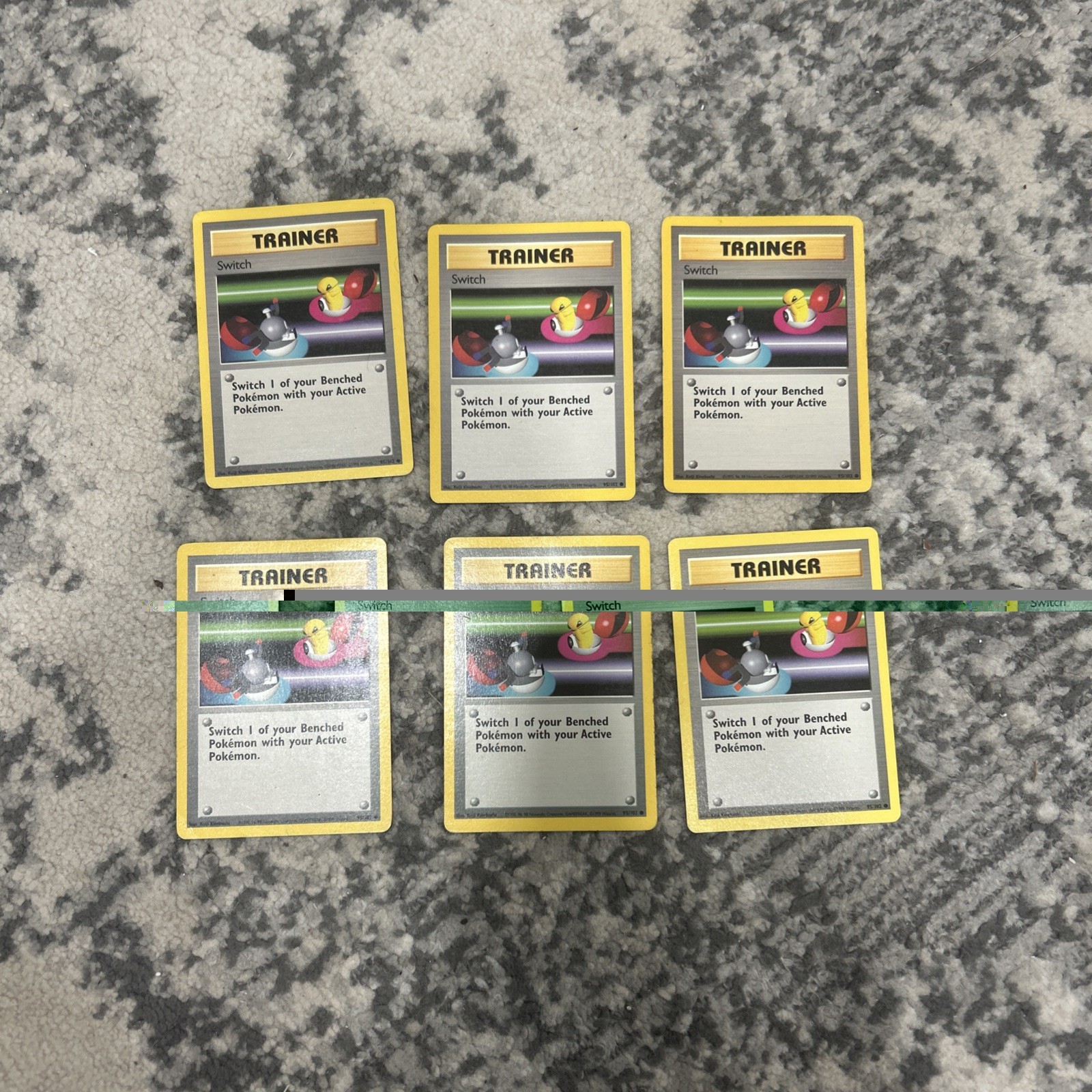 Pokémon TCG - Switch || 6 card bundle! || 95/102 || Base Set || Near Mint