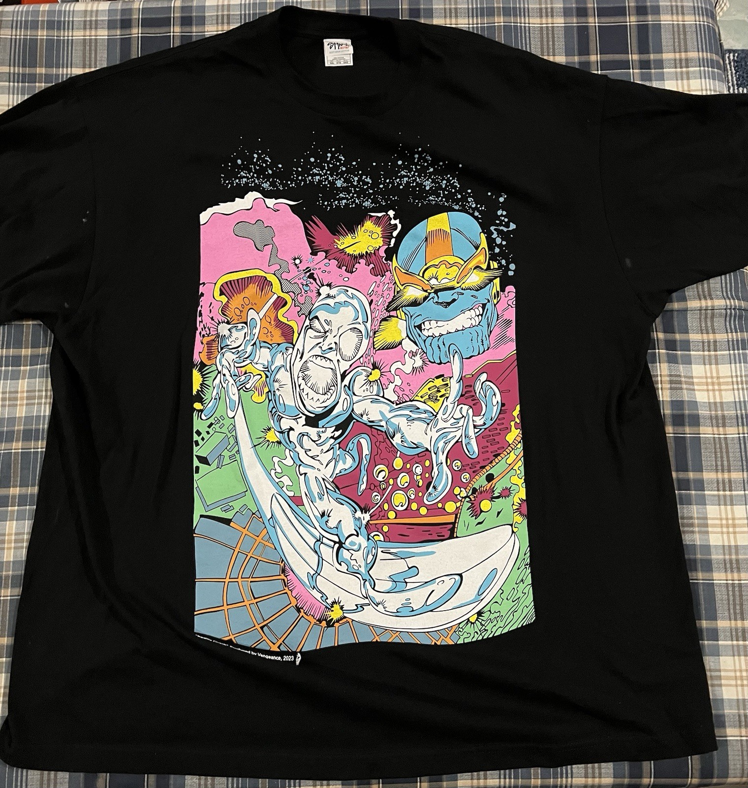 Camicia Marvel Vengeance Designs Reality Check Silver Surfer Thanos XXXL 3XL