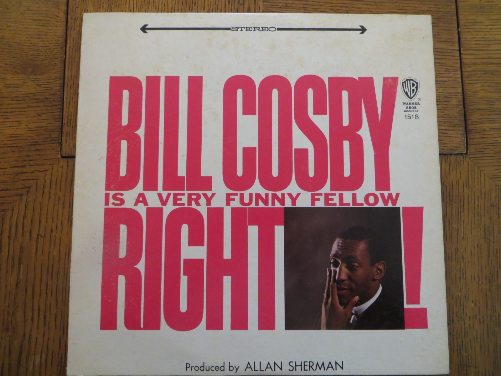 Bill Cosby Is A Very Funny Fellow Right! - Warner Bros. WS 1518 Vinyl LP VG/VG