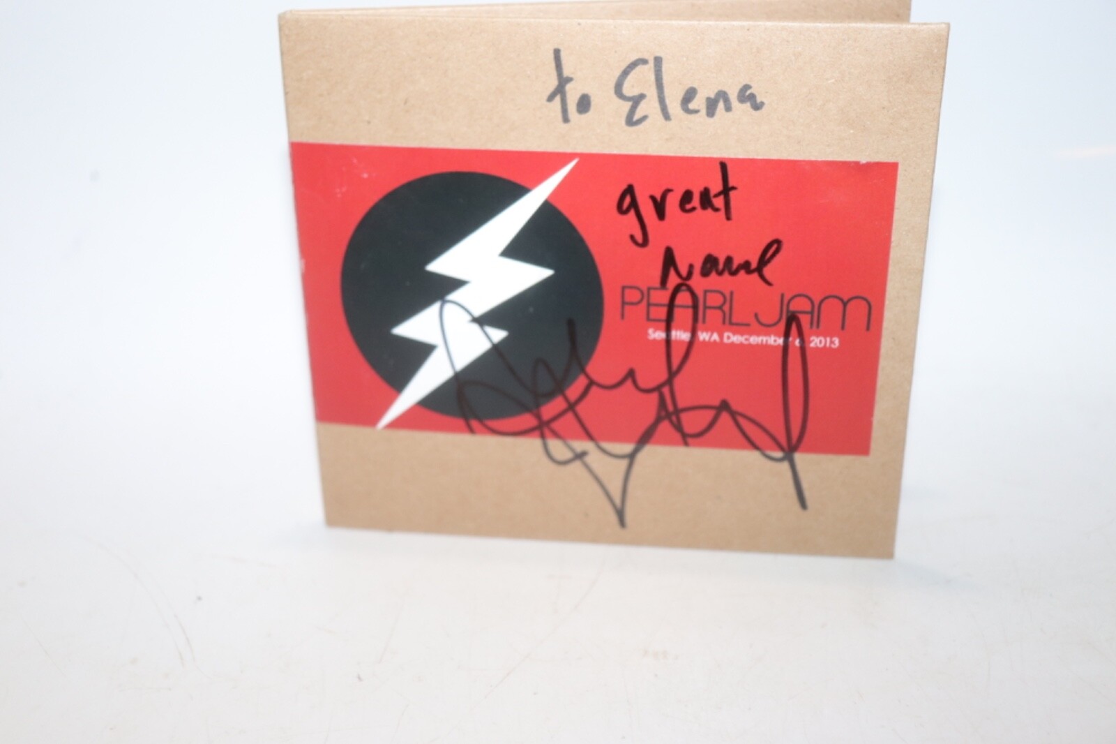 Mike McCready Autograph On Cover PEARL JAM Seattle 2013 Album