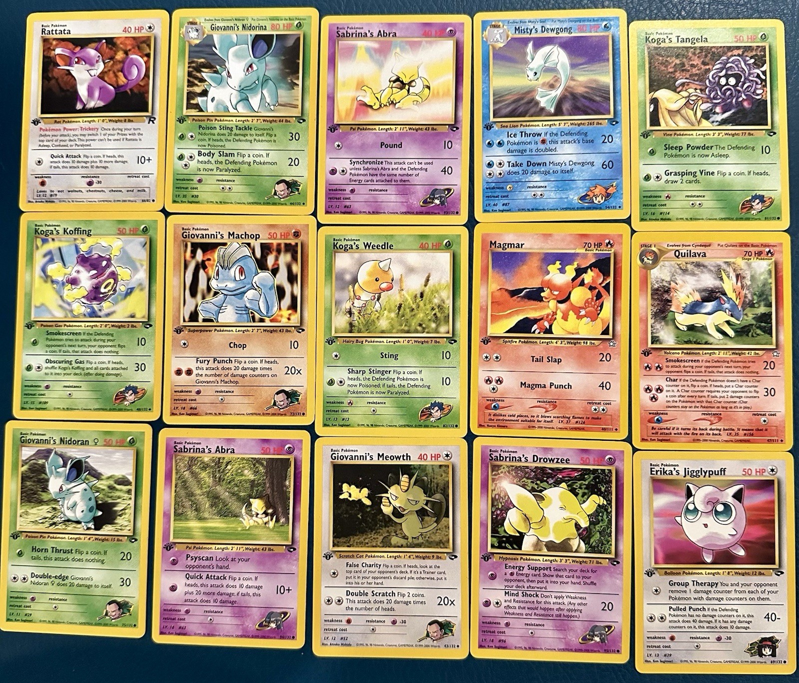 Lotto Carte Pokemon 1° Edizione