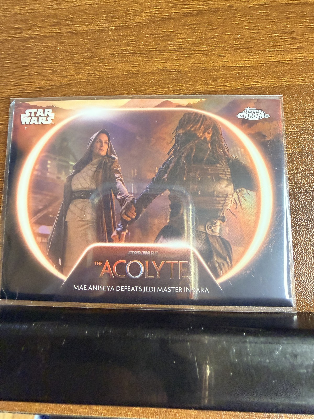 Star Wars Topps Chrome Mae Aniseya Defeats Jedi Master Indara AC-1 Trading Card