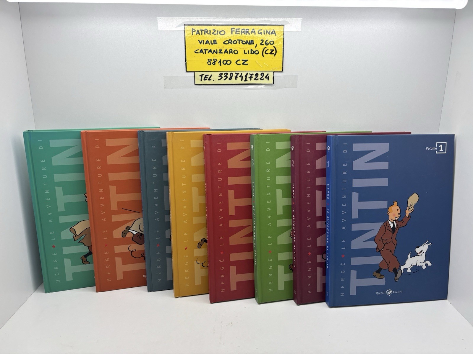 Rizzoli Lizard Le avventure di Tintin 8 volumi collana completa Hergé 2011 rara