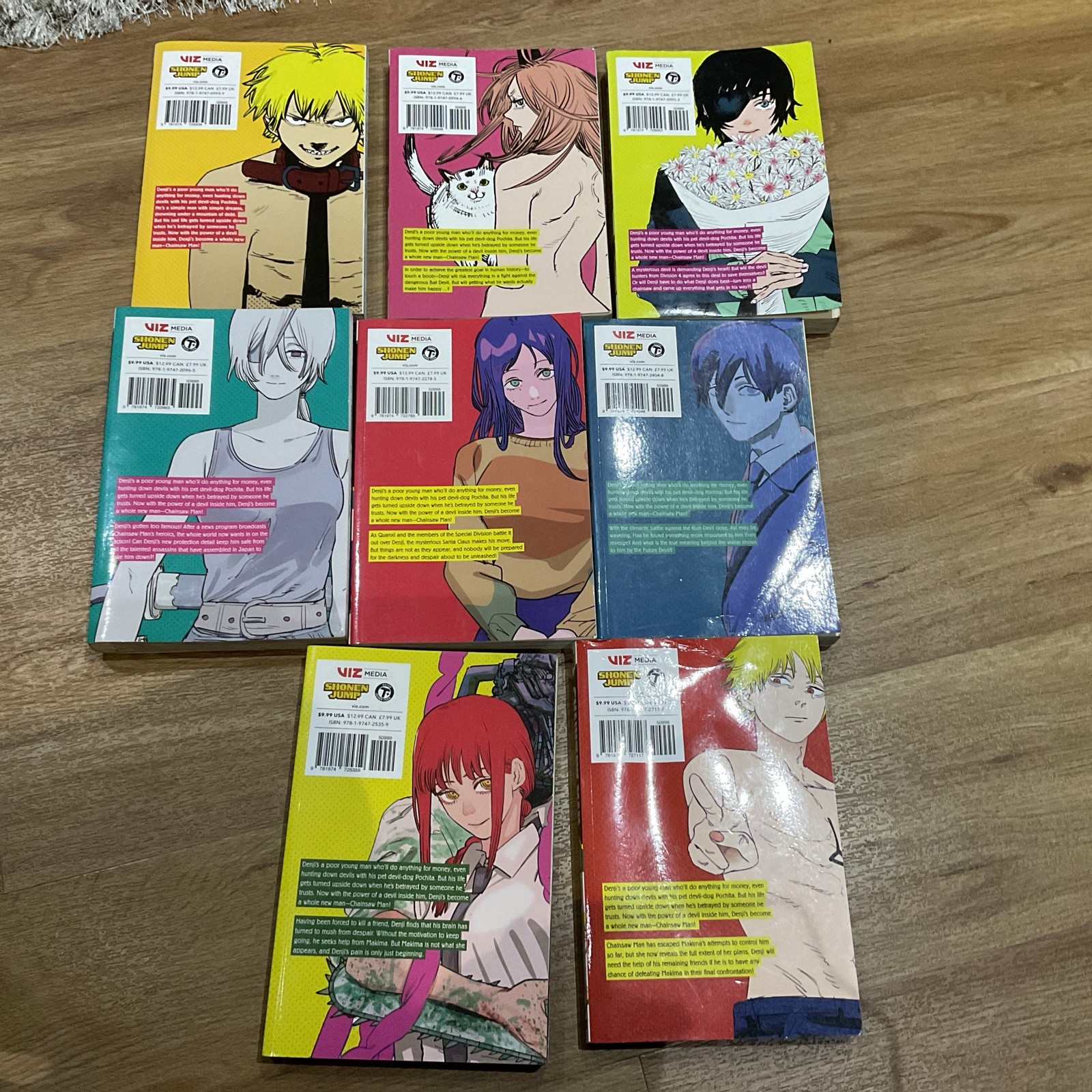 Chainsaw Man Volumes 1 2 3 7 8 9 10 11 – Tatsuki Fujimoto – Manga Bundle