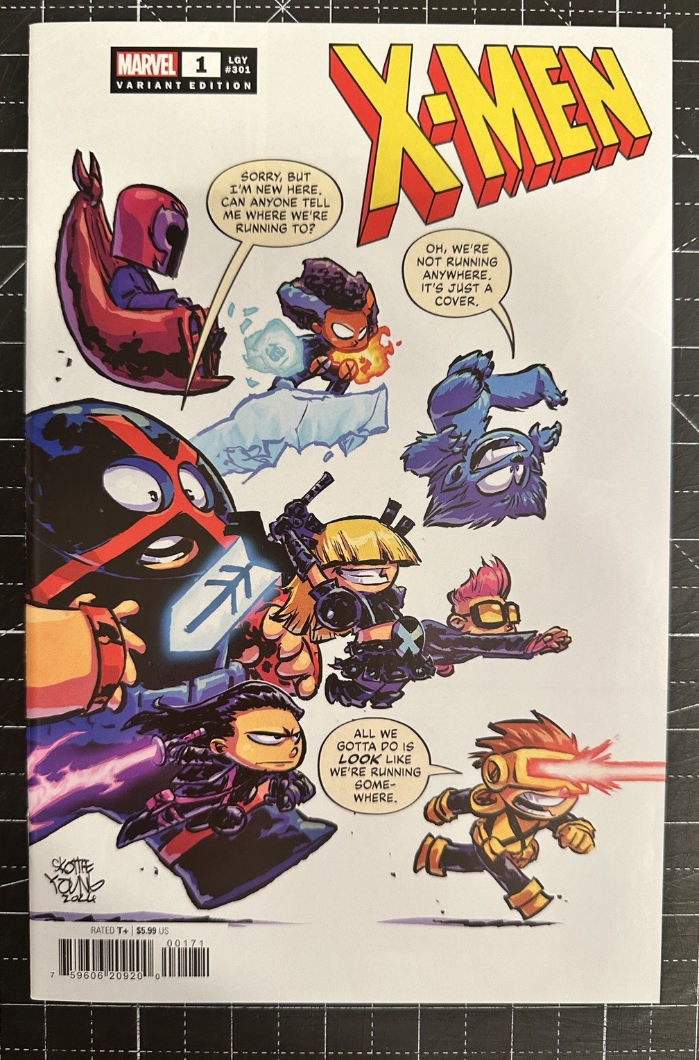 X-Men #1 Copertina variante Skottie Young Marvel Comics 2024 (Legacy #301)