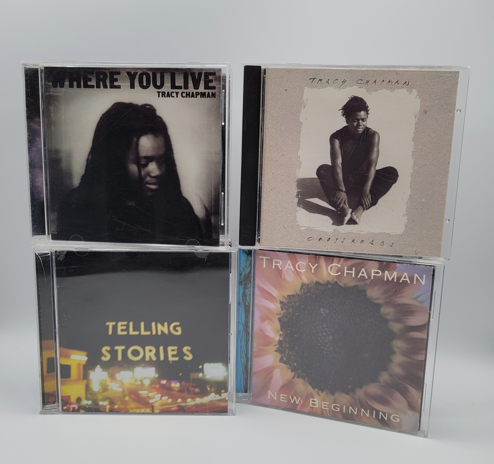 Tracy Chapman 4 CD Lot New Beginning Crossroads Telling Stories Where You Live 