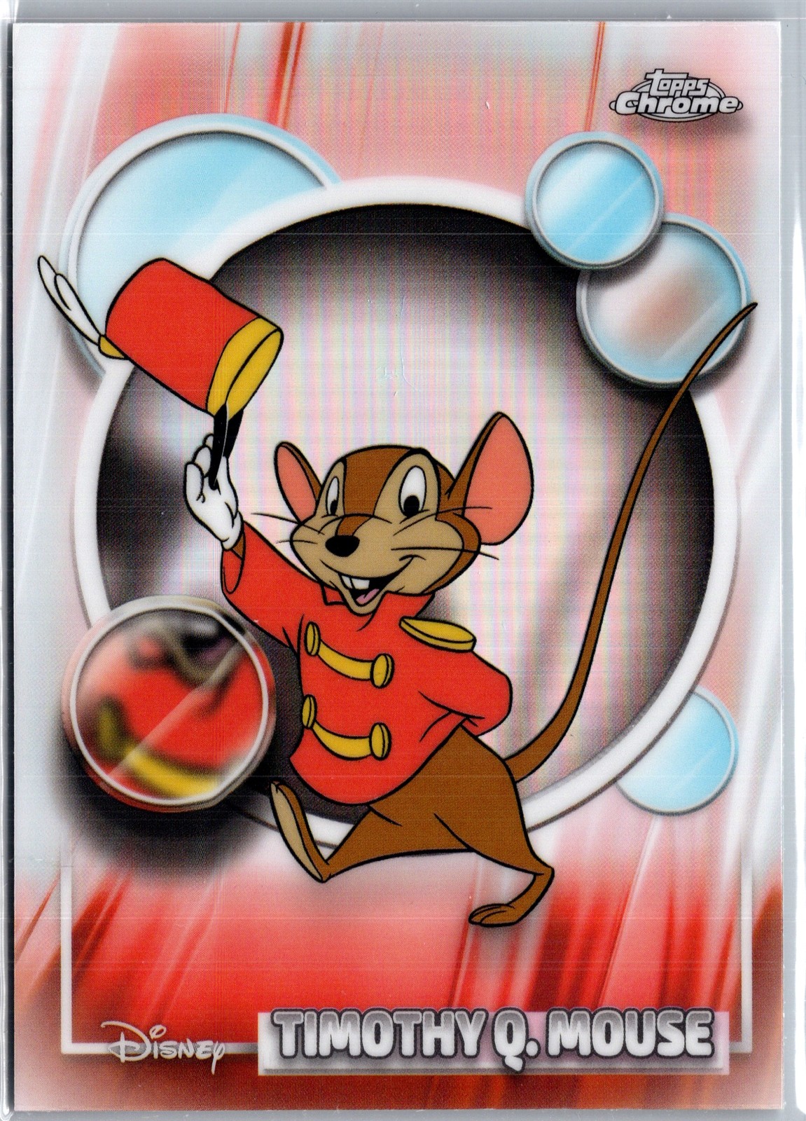 2026 Topps Chrome Disney Timothy Q. Mouse #86 rifrattore