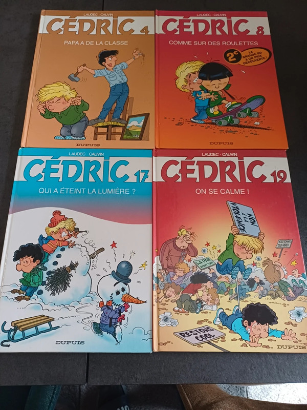 Lot de 4 BD Cédric