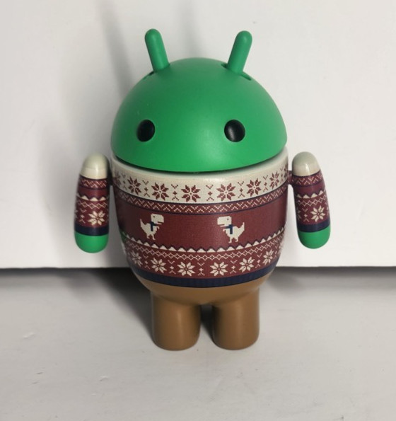 Android Festive Holiday Figurine dinosaur sweater figure 3 inch