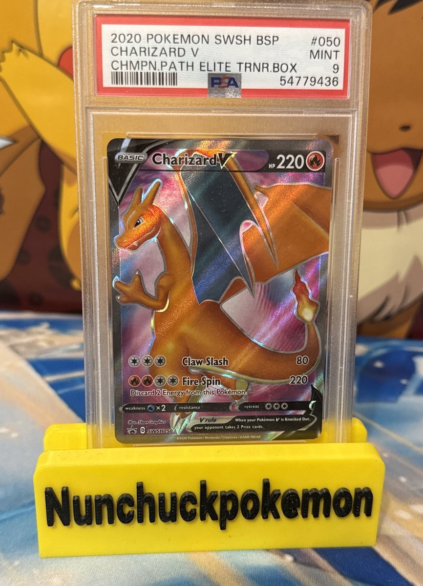Carte promozionali Charizard V SWSH050 SWSH: Spada e Scudo Holo PSA 9