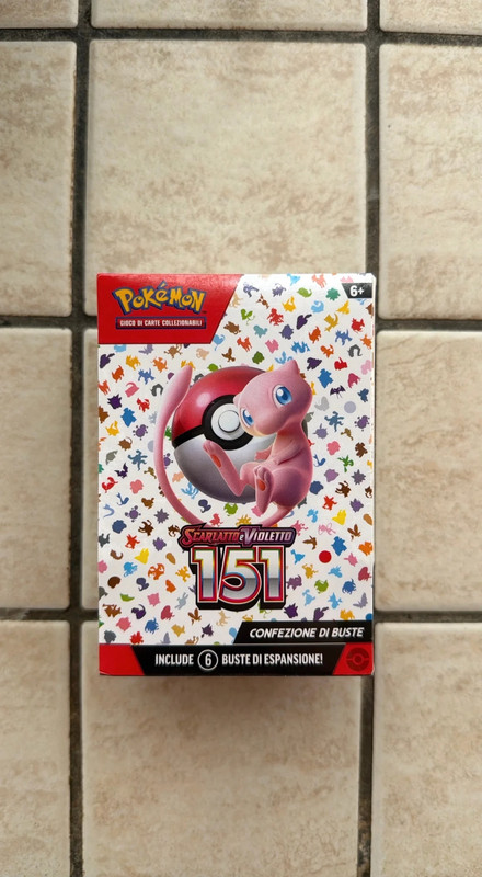Pokemon Scarlet Violet 151 Booster Pack Bundle 6 Packs Italian