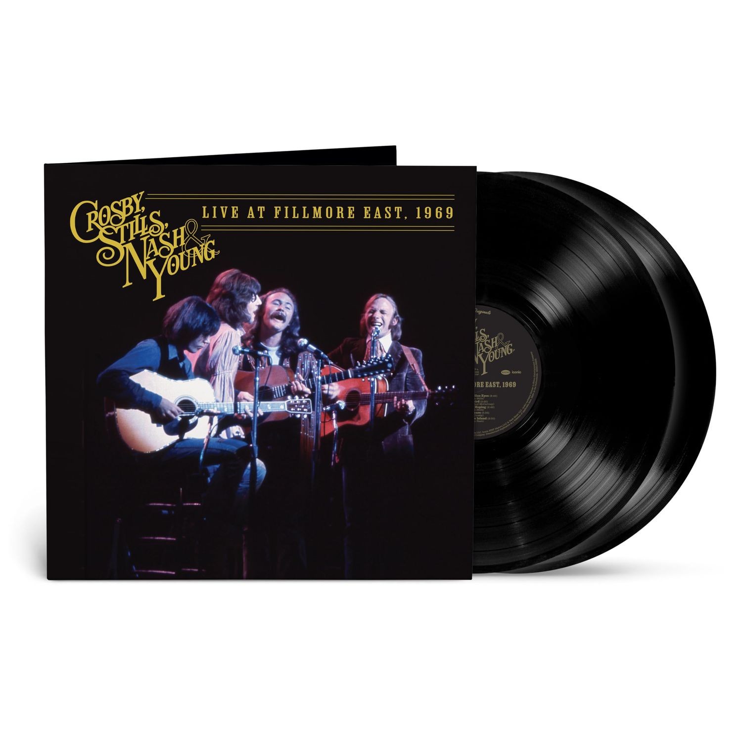 STILLS,NASH & YOUNG CROSBY - LIVE AT FILLMORE EAST,1969  2 VINYL LP NEUF
