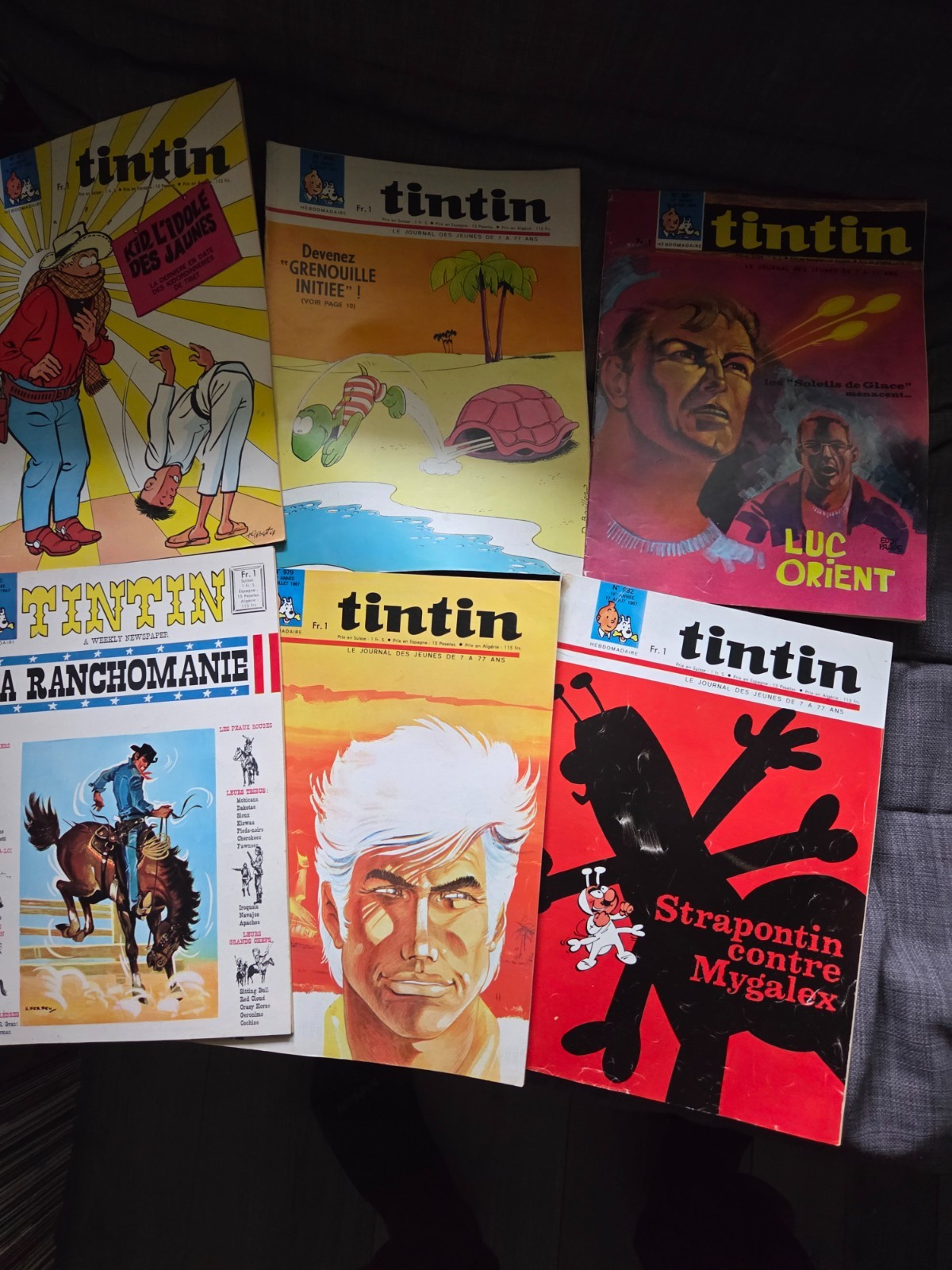 tintin 950 puis 978 à 982