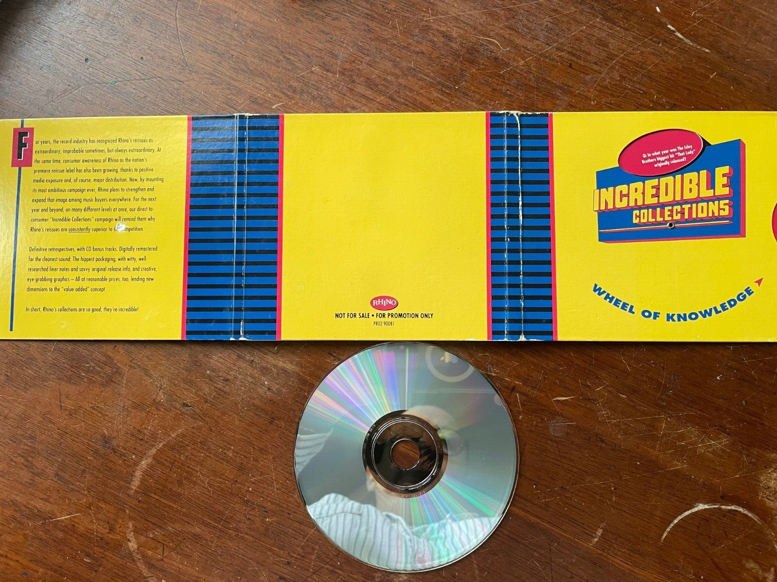 Wheel of Knowledge (Used Promo CD ) Incredible Collection/25 tracks