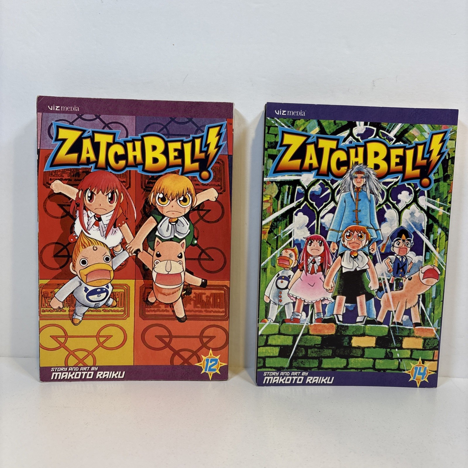 Campana Zatch! Vol 12 e 14 Manga Inglese Viz Media Lotto di 2 dal 2007