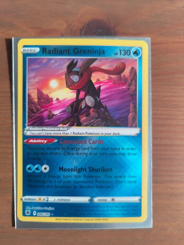 Radiant greninja pokemonkaart