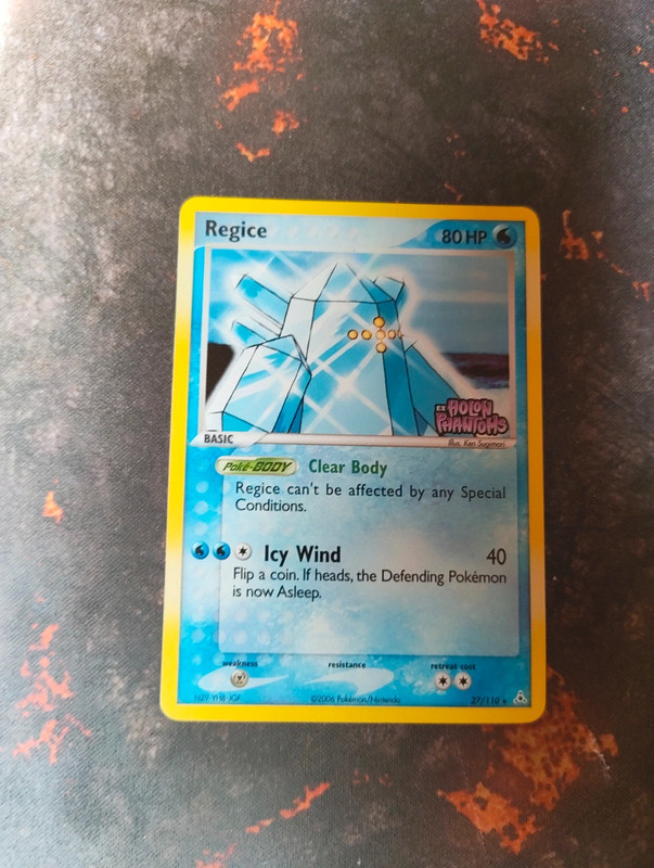Regice reverse holo stamped