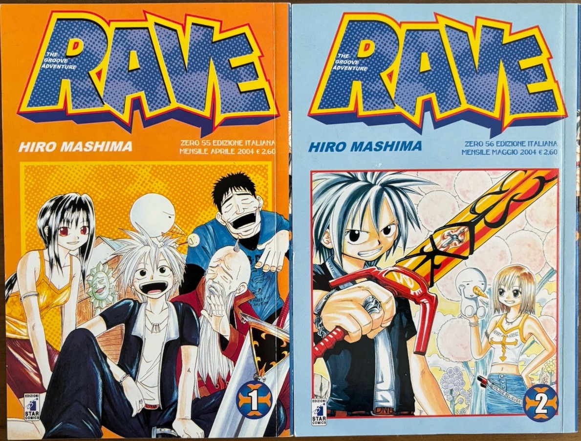Rave volumi 1-2 Hiro Mashima Star Comics edizione italiana 2004 manga