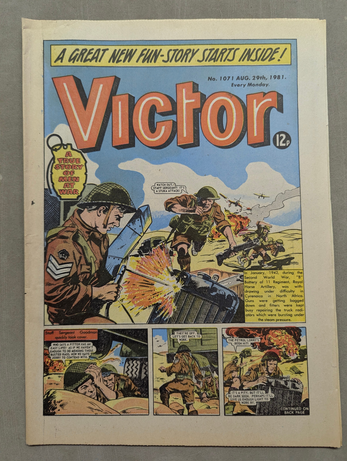 The Victor Comic, No 1071, August 29th 1981.
