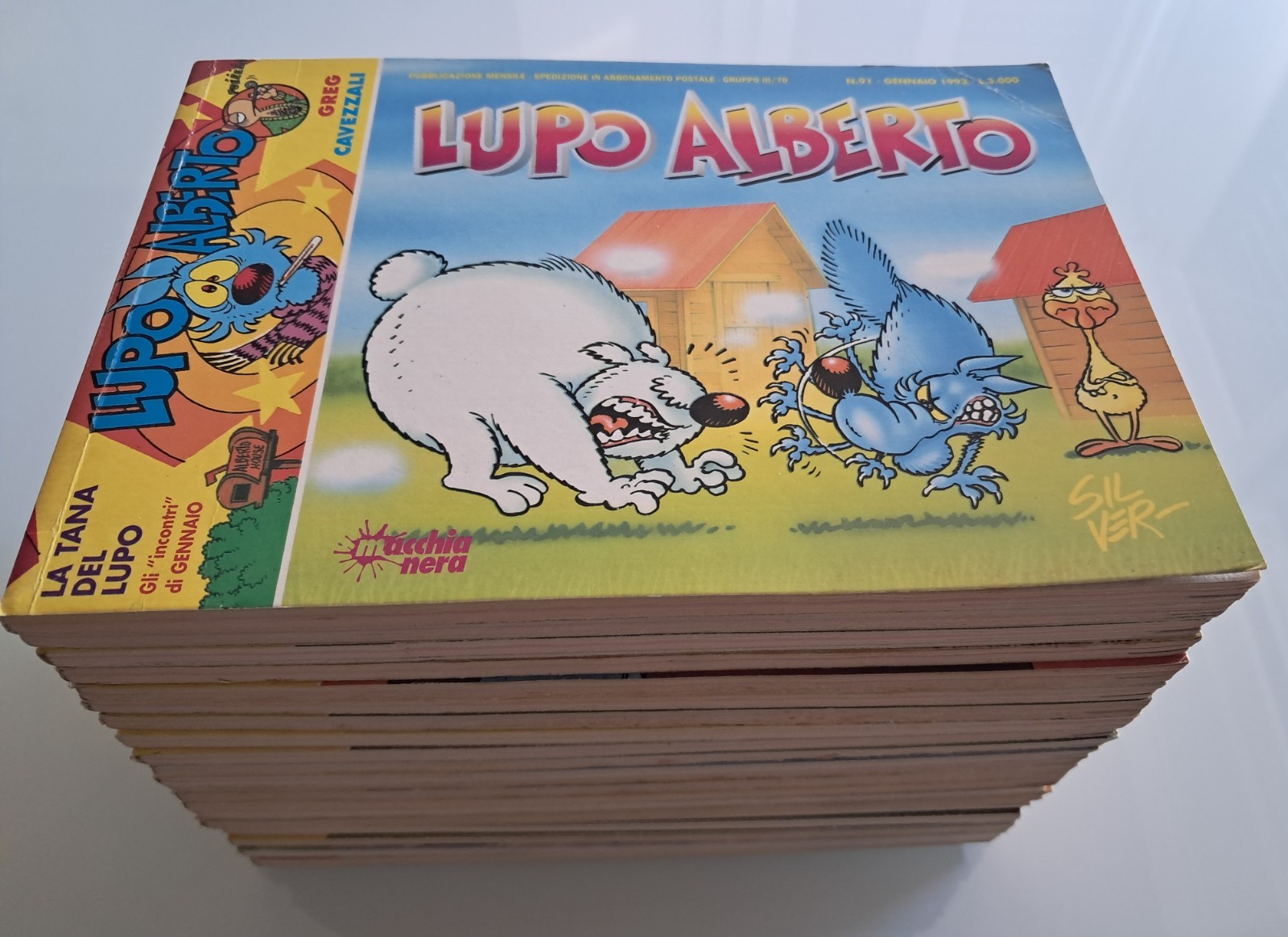 LUPO ALBERTO - Lotto di 21 albi in Prima Edizione - Macchia Nera Edizioni 1993