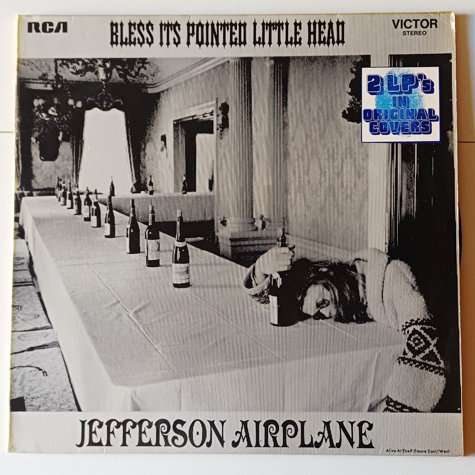 Jeffersson Airplane "Bless Its Pointed Little Head" Vinyl DOUBLE LP 33t 1973 TBE