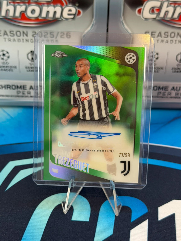 Trezeguet Auto /99 Topps Chrome 25/26