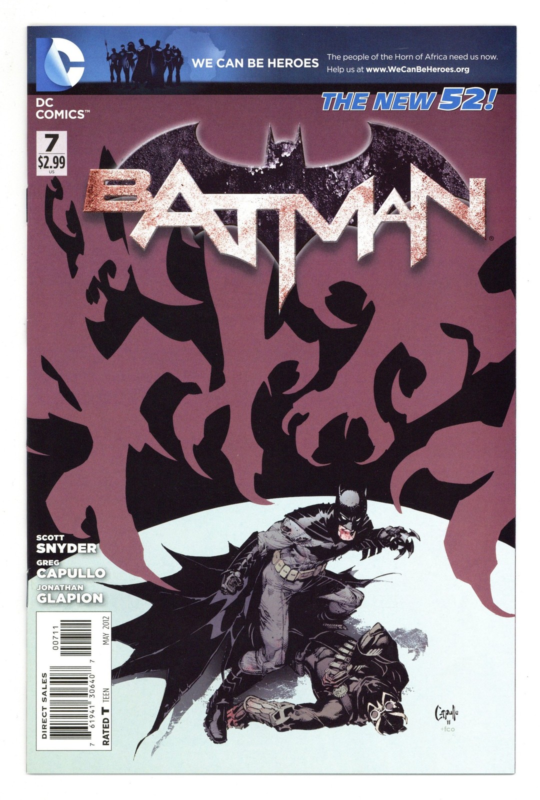 Batman #7A Capullo VF 8.0 2012