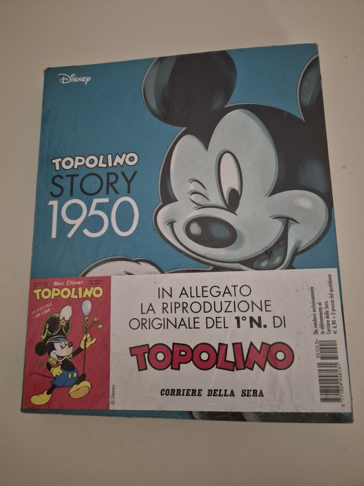 Disney Topolino Story 1950 Ristampa Corriere della Sera con ripr. n.1. Nuovo!