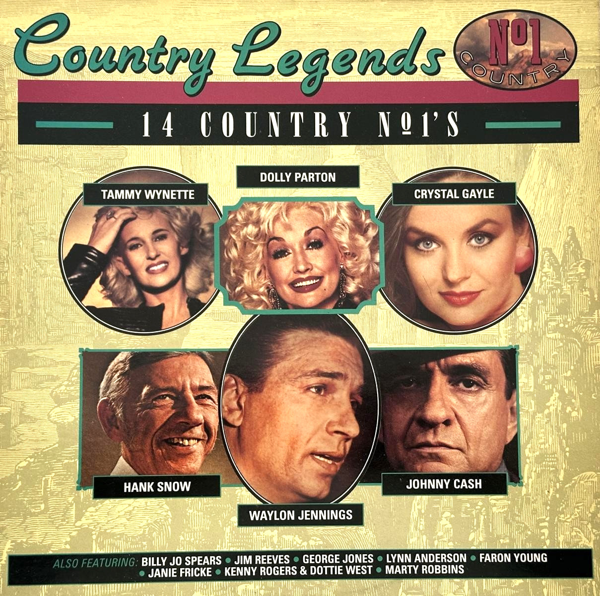 Schallplatte LP COUNTRY LEGENDS 14 Country No 1‘s, 1989, T.Wynette, Dolly Parton