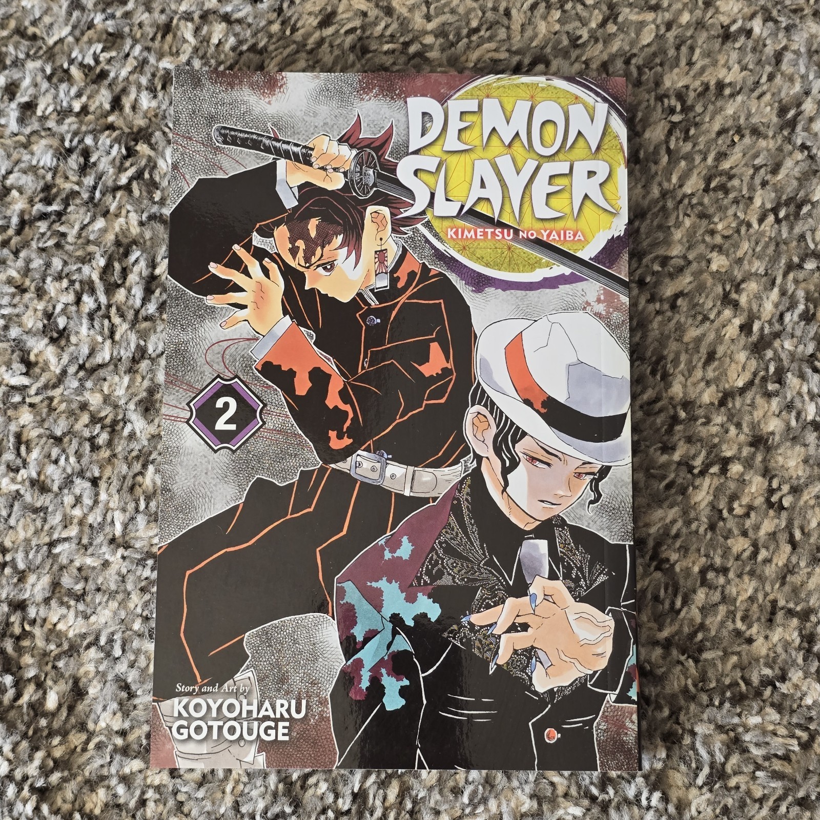 Demon Slayer Kimetsu No Yaiba volume 2 libro manga tascabile fumetto