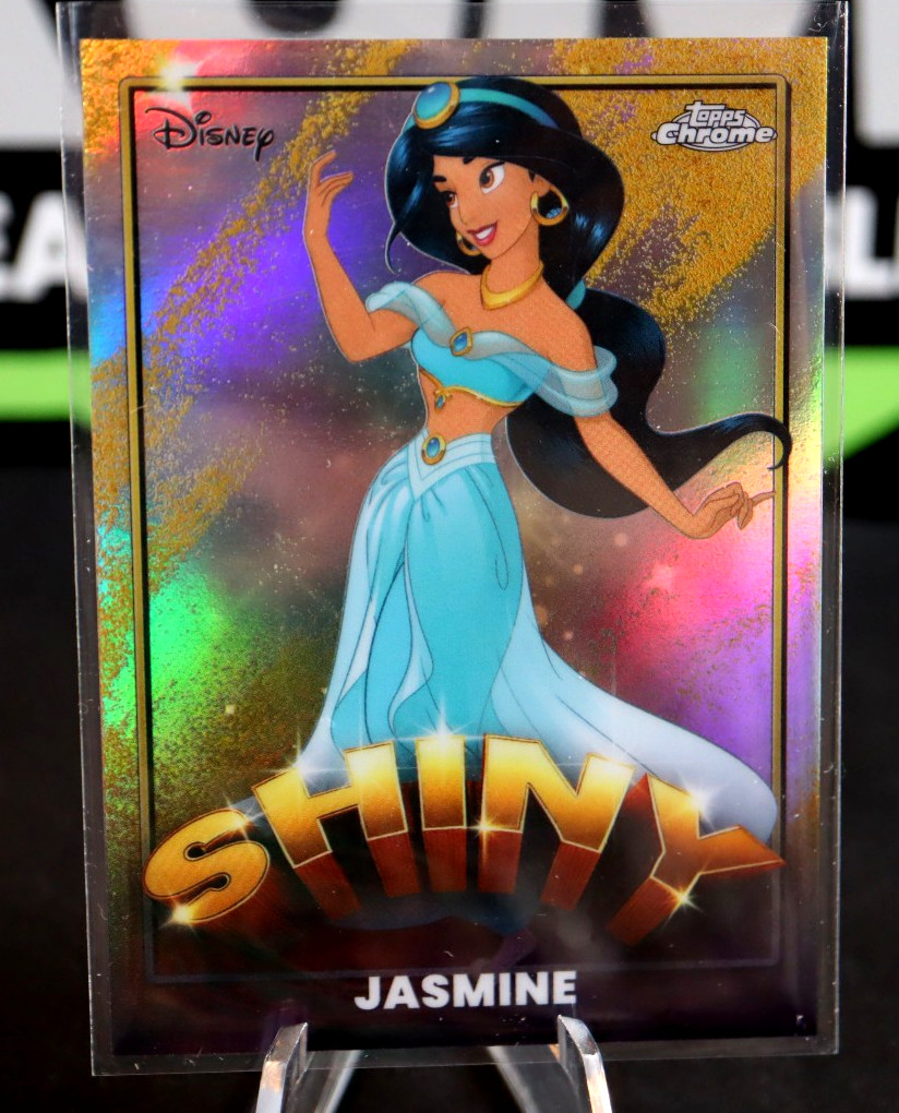 2025 Topps Disney Wonder Jasmine #S-10 Cromo Rifrattore SP Inserto Parallelo