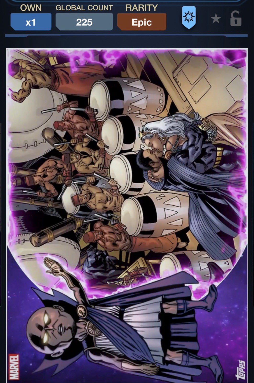 Orologio 22 Topps Marvel Collect DIGITALE What If Viola EPIC Black Panther Storm