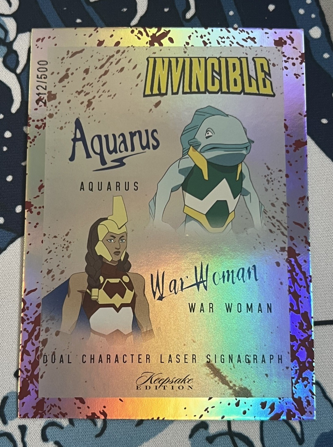 Invincible Keepsake Card - War Woman Dual Signagraph /500  SDCC Exclusive