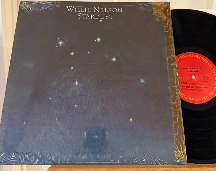 Willie Nelson Stardust Vinyl LP Columbia JC 35305 Blue Skies All of Me Georgia