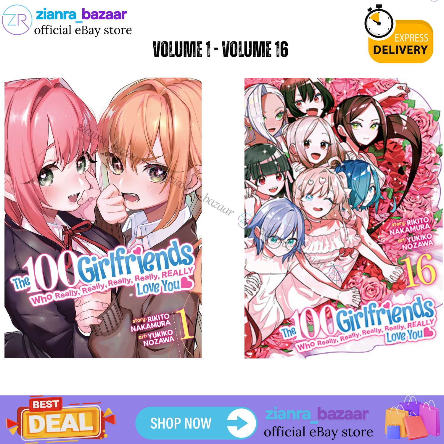 Le 100 amiche che ti amano davvero vol. 1 - 16 manga