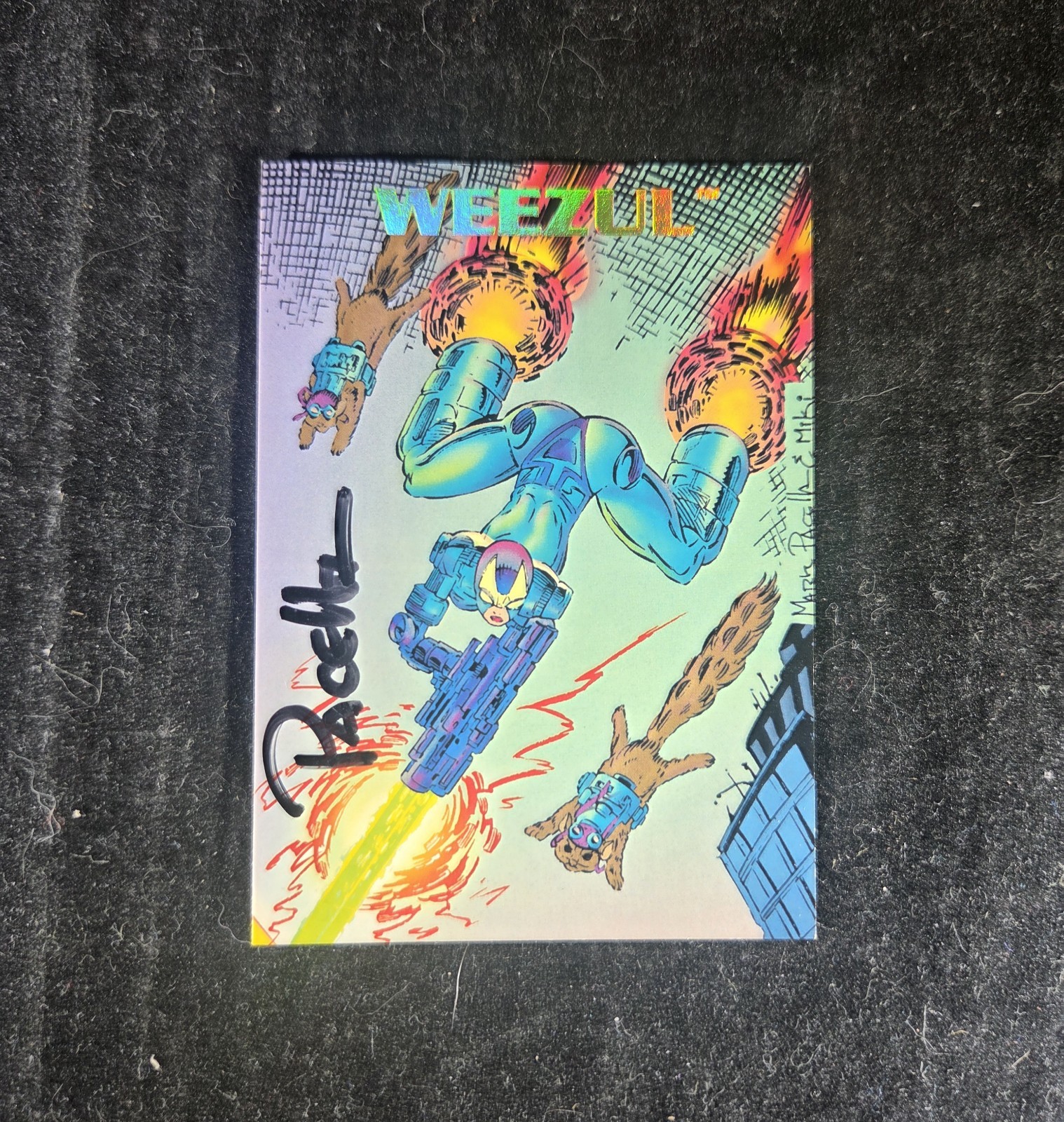 The Creator's Universe - Weezul - Carta Firmata Mark Pacella - 1993 Dynamic Ent.