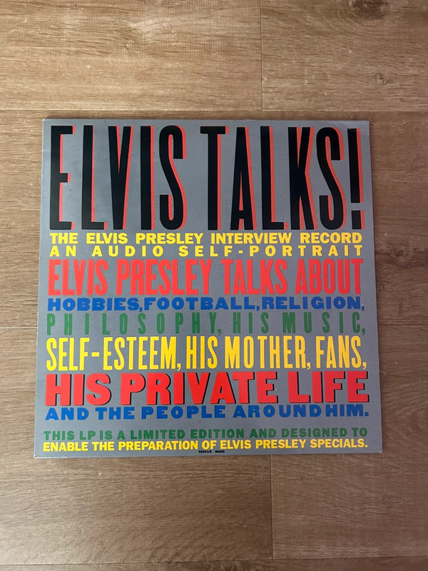 Elvis Talks! Vinilo