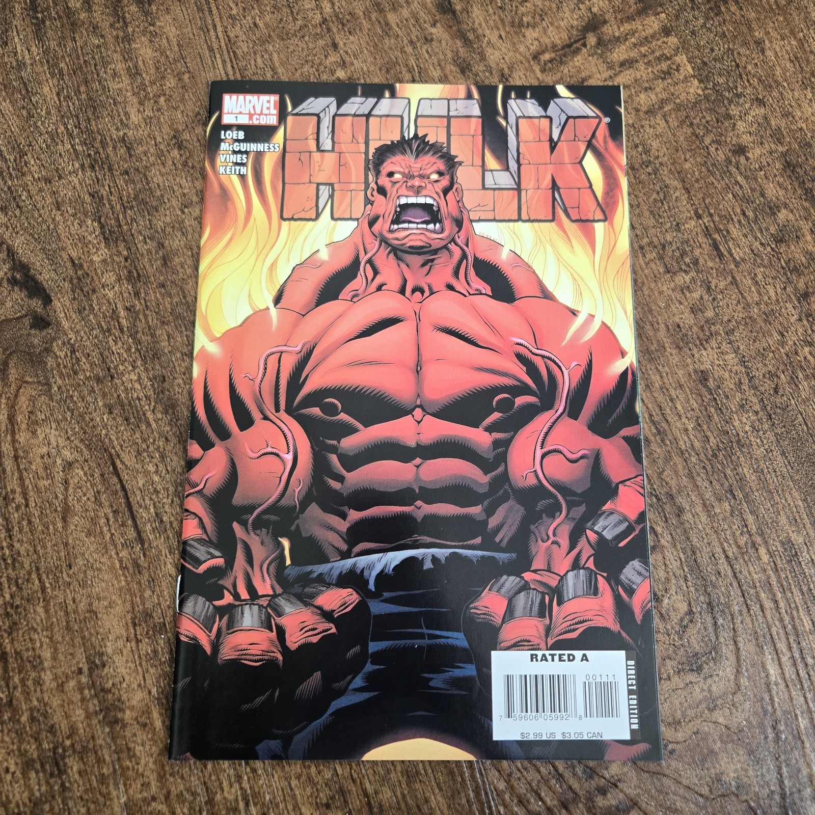 Marvel Comics Hulk 1 (2008) Prima Apparizione Edizione Red Hulk