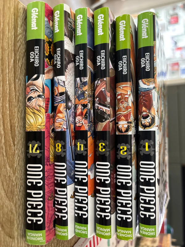 Lot de six One Piece