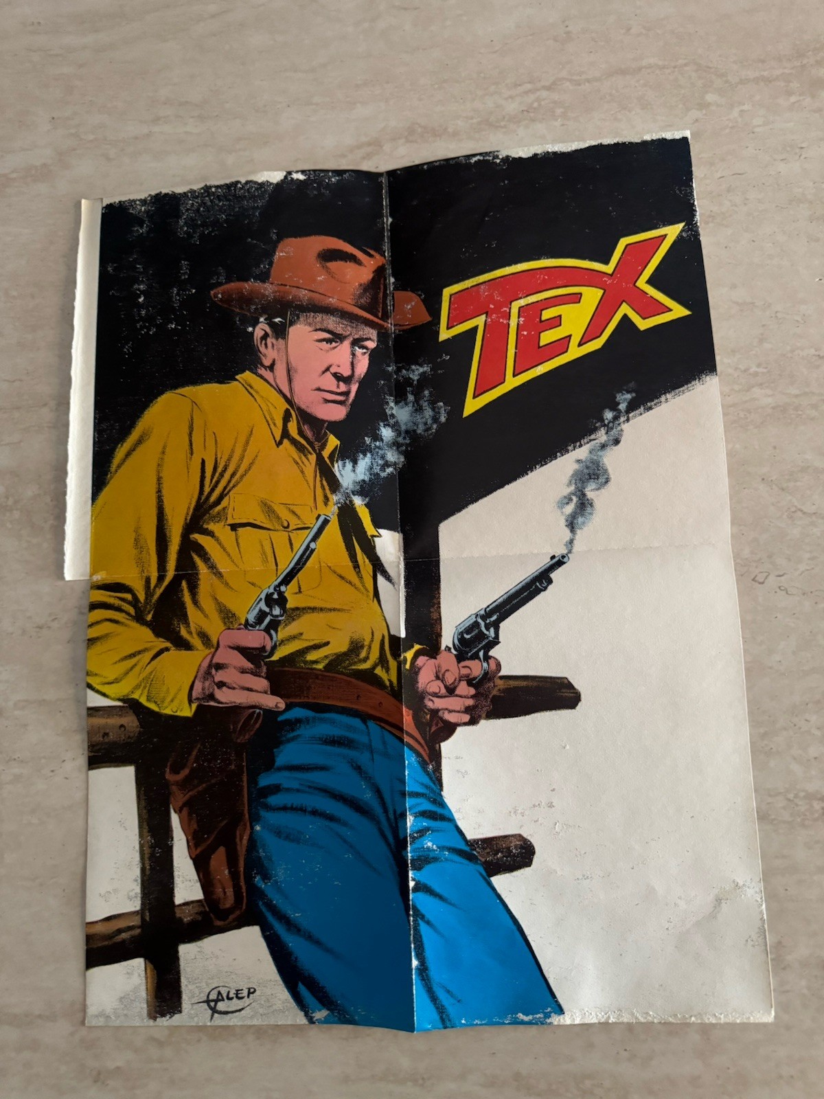 POSTER ORIGINALE ALLEGATO AL N.122 DI TEX SULLE PISTE DEL NORD 1970 COLLEZIONE