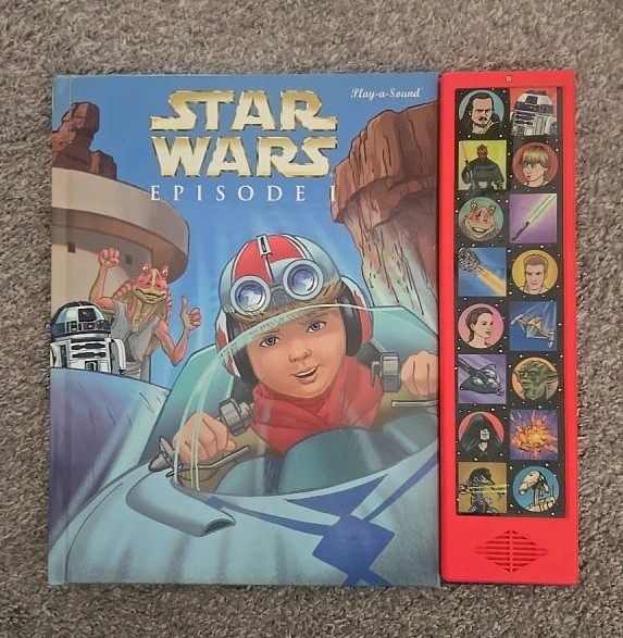 Star Wars Episode 1 Play-a-Sound Music Sound Voice Book 1999 Hardcover book