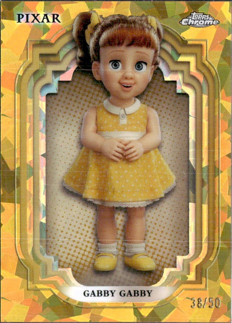 GABBY GABBY 2024 TOPPS CHROME SAPPHIRE EDITION DISNEY GOLD SP 38/50 TOY STORY
