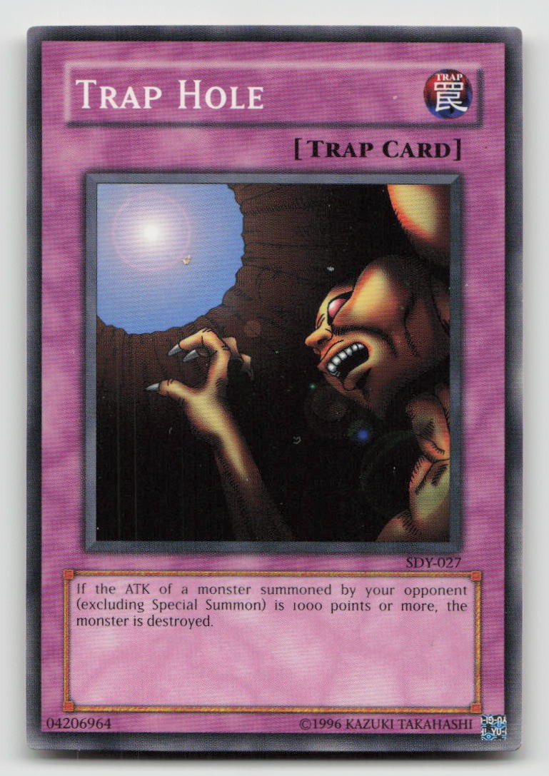 Trap Hole SDY-027 Common Starter Deck: Yugi Yu-Gi-Oh Unlimited NM/M