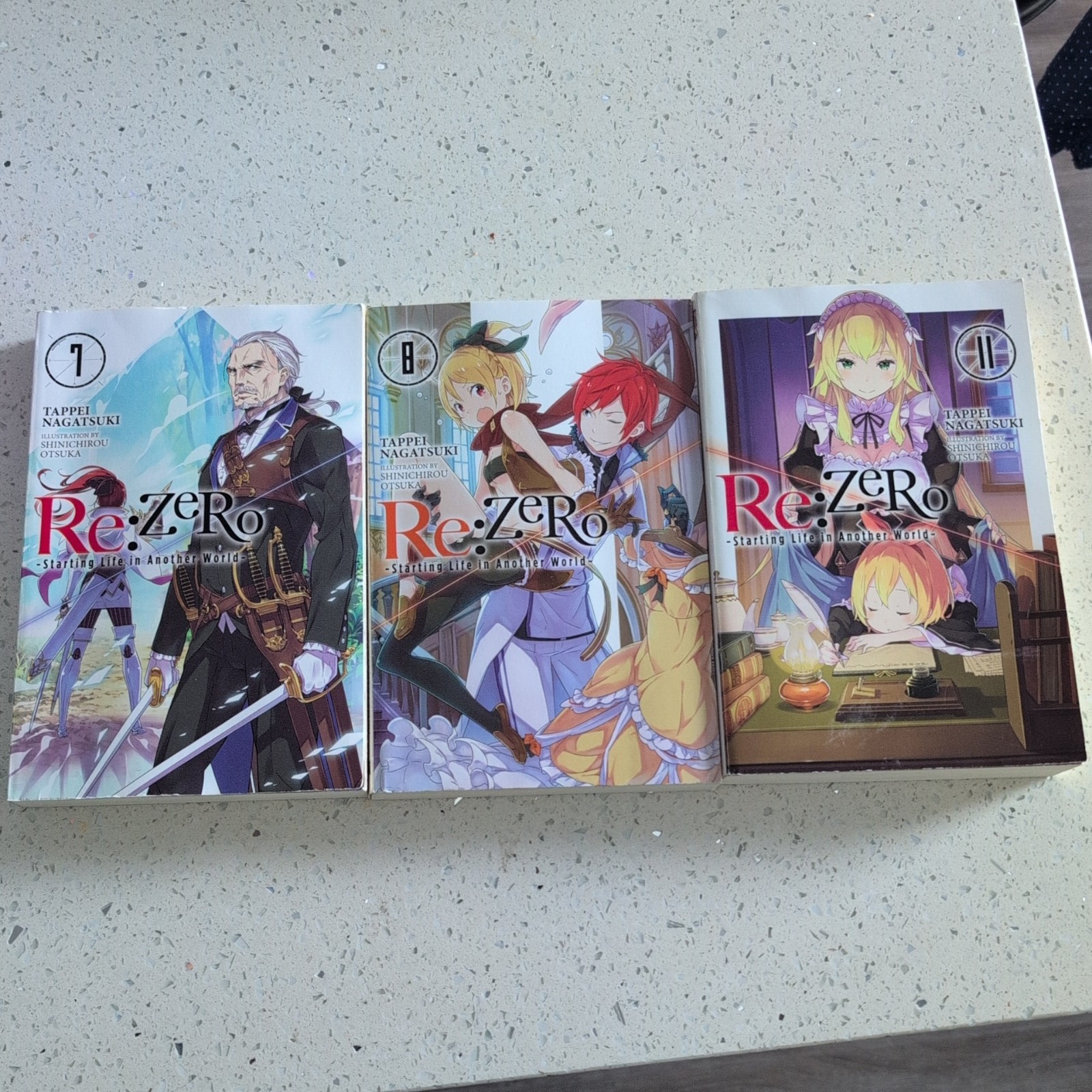 Re: Zero Light Novels (vol. 7, 8,11)