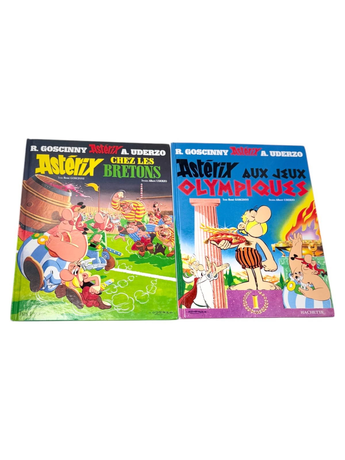 Asterix Goscinny Lot 2 Chez Les Bretons & Aux Jeux Olympiques HC French Francais