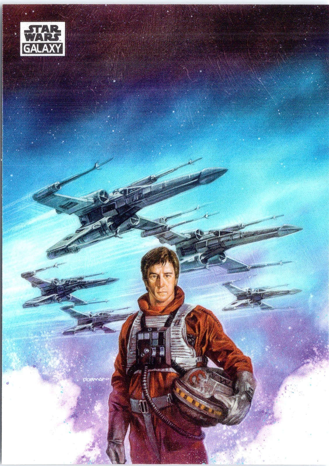 Scheda Wedge Antilles Rebel Pilot Archives #77 Topps Star Wars Galaxy 2025