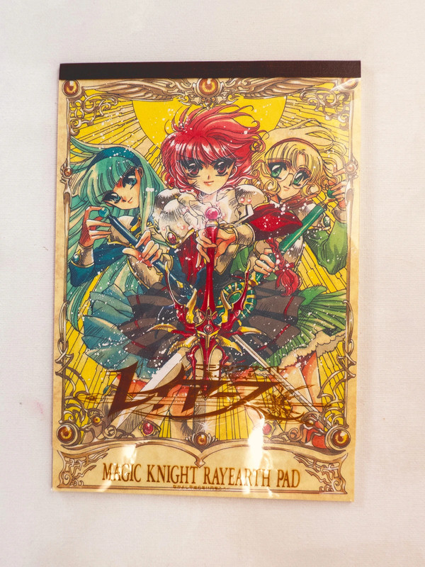 Memo Pad Vintage Magic Knight Rayearth CLAMP Nakayoshi Giappone Anni '90