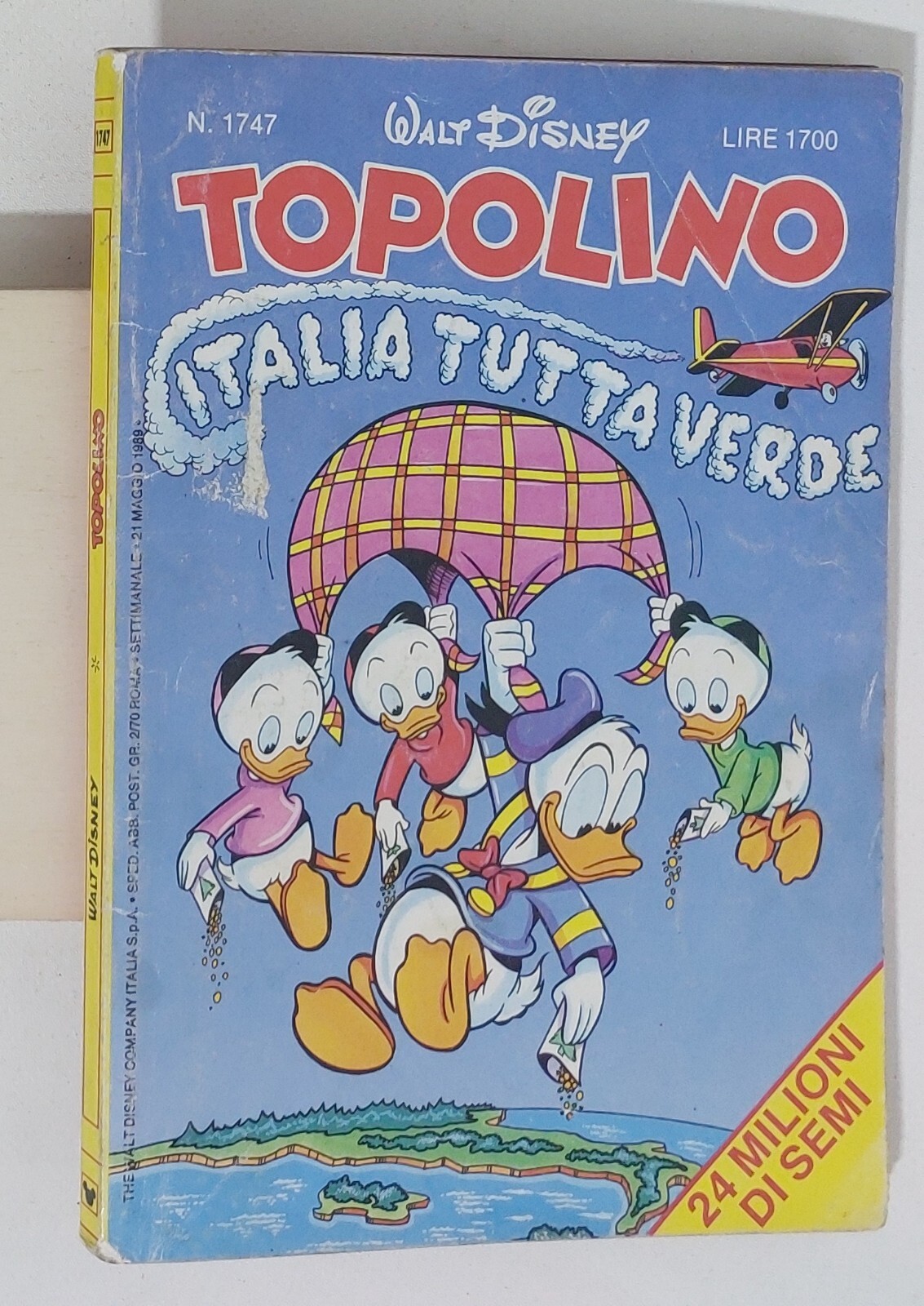 65146 TOPOLINO libretto n. 1747 - Disney 1989